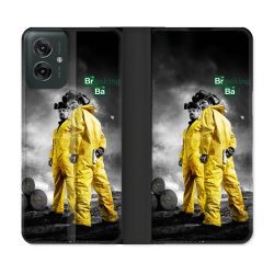 Housse cuir portefeuille Pour Motorola G55 5G Breaking Bad Affiche