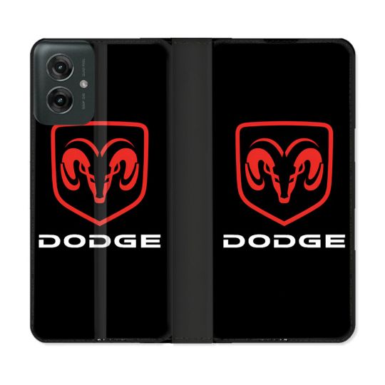 Housse cuir portefeuille Pour Motorola G55 5G Dodge
