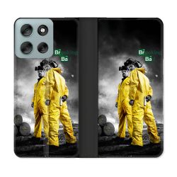 Housse cuir portefeuille Pour Motorola G56 5G Breaking Bad Affiche