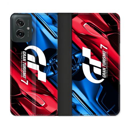 Housse cuir portefeuille Pour Motorola G55 5G Gran Turismo