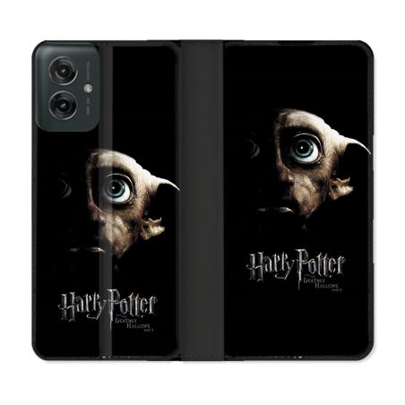 Housse cuir portefeuille Pour Motorola G55 5G Harry Potter Hollows Dobby