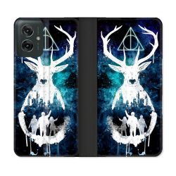 Housse cuir portefeuille Pour Motorola G55 5G Harry Potter Patronome