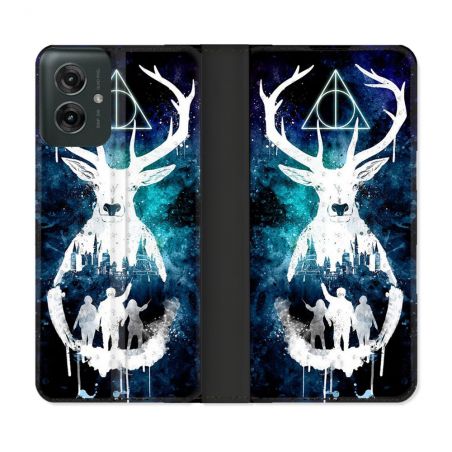 Housse cuir portefeuille Pour Motorola G55 5G Harry Potter Patronome