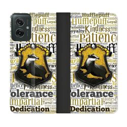 Housse cuir portefeuille Pour Motorola G55 5G Harry Potter Poursouffle