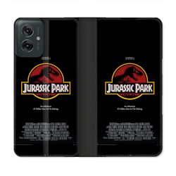 Housse cuir portefeuille Pour Motorola G55 5G Jurassic Park Affiche