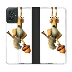 Housse cuir portefeuille Pour Motorola G55 5G L'âge de Glace Scratch Suspendu