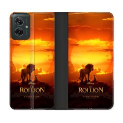 Housse cuir portefeuille Pour Motorola G55 5G Le Roi Lion Affiche