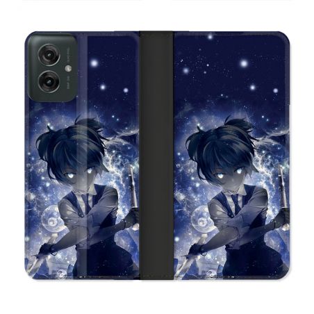 Housse cuir portefeuille Pour Motorola G55 5G Manga Assassination Classroom Nagisa