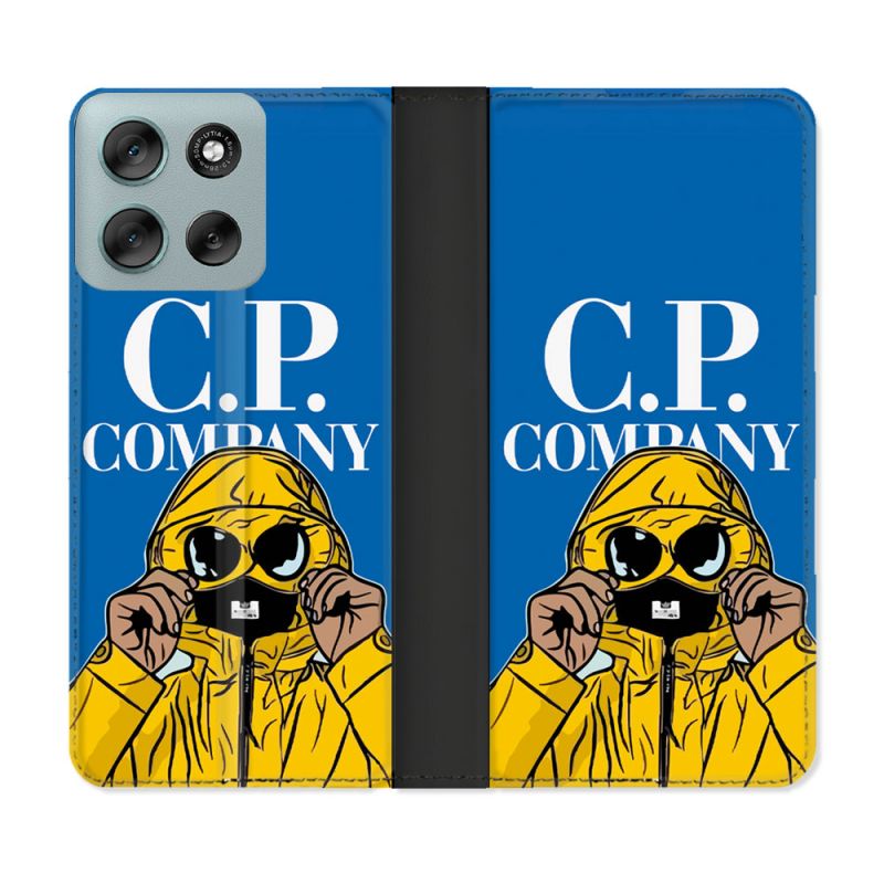 Housse cuir portefeuille Pour Motorola G56 5G CP Company