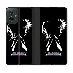 Housse cuir portefeuille Pour Motorola G55 5G Manga Bleach Duo