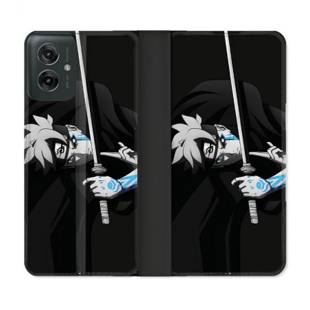 Housse cuir portefeuille Pour Motorola G55 5G Manga Boruto Epée