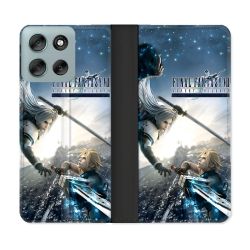 Housse cuir portefeuille Pour Motorola G56 5G Final Fantaisy