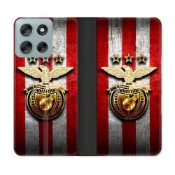 Housse cuir portefeuille Pour Motorola G56 5G Foot Benfica