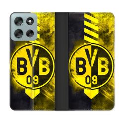 Housse cuir portefeuille Pour Motorola G56 5G Foot Dortmund