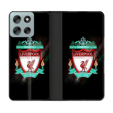 Housse cuir portefeuille Pour Motorola G56 5G Foot Liverpool