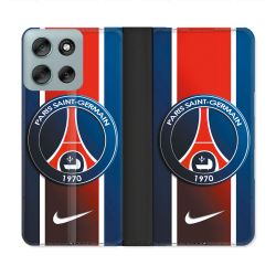 Housse cuir portefeuille Pour Motorola G56 5G Foot PSG 1970