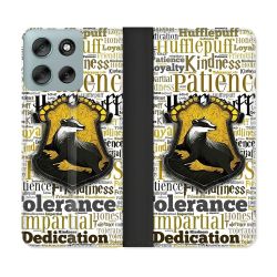 Housse cuir portefeuille Pour Motorola G56 5G Harry Potter Poursouffle
