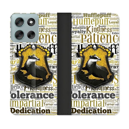 Housse cuir portefeuille Pour Motorola G56 5G Harry Potter Poursouffle