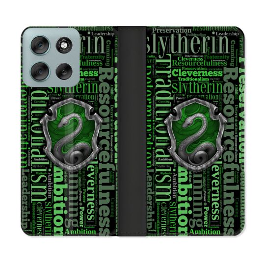 Housse cuir portefeuille Pour Motorola G56 5G Harry Potter Serpentar