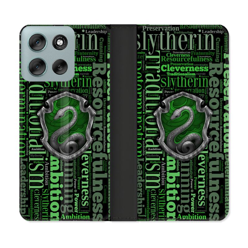 Housse cuir portefeuille Pour Motorola G56 5G Harry Potter Serpentar