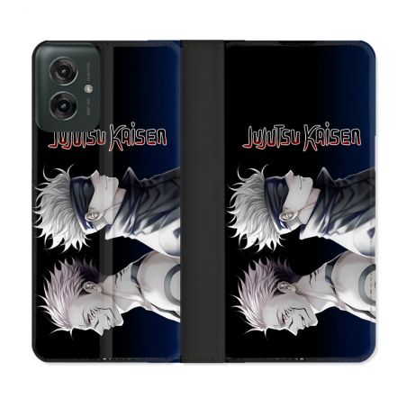 Housse cuir portefeuille Pour Motorola G55 5G Manga Jujutsu Kaisen
