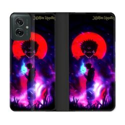 Housse cuir portefeuille Pour Motorola G55 5G Manga Jujutsu Kaisen Itadori Sukuna