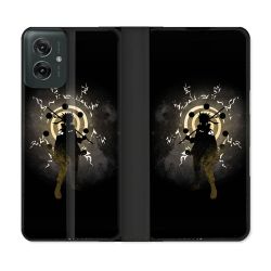 Housse cuir portefeuille Pour Motorola G55 5G Manga Naruto Sage