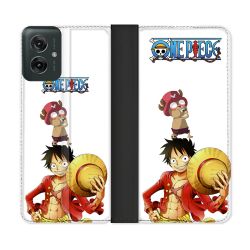 Housse cuir portefeuille Pour Motorola G55 5G Manga One Piece Chopper