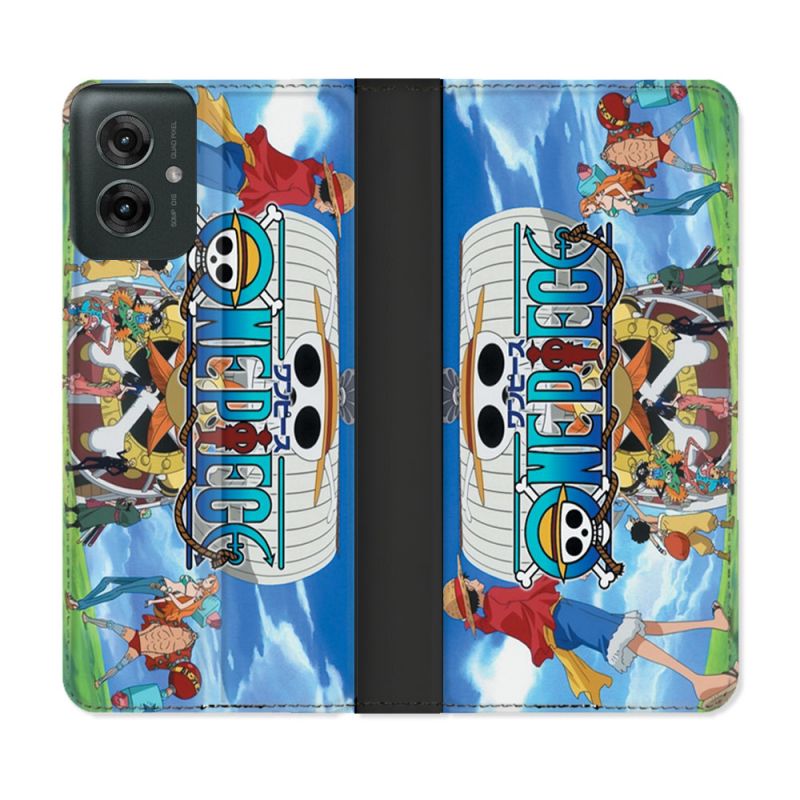 Housse cuir portefeuille Pour Motorola G55 5G Manga One Piece Sunny