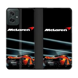 Housse cuir portefeuille Pour Motorola G55 5G Mc Laren