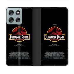Housse cuir portefeuille Pour Motorola G56 5G Jurassic Park Affiche