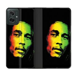 Housse cuir portefeuille Pour Motorola G55 5G Musique Bob Marley 2