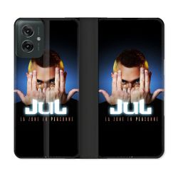 Housse cuir portefeuille Pour Motorola G55 5G Musique Jul Signe
