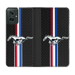 Housse cuir portefeuille Pour Motorola G55 5G Mustang
