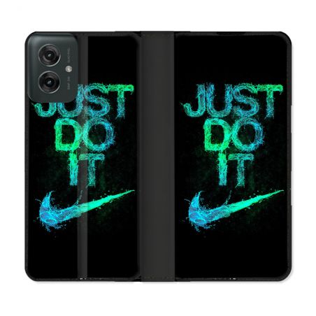 Housse cuir portefeuille Pour Motorola G55 5G Nike Just Do It
