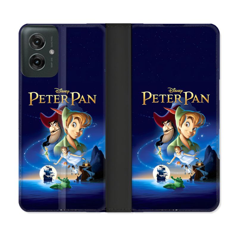 Housse cuir portefeuille Pour Motorola G55 5G Peter Pan Affiche