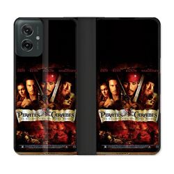 Housse cuir portefeuille Pour Motorola G55 5G Pirate Des Caraibes