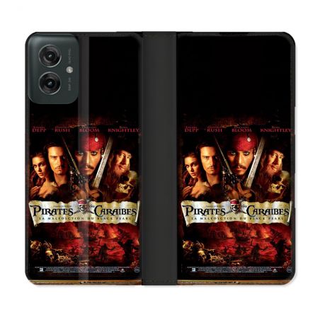 Housse cuir portefeuille Pour Motorola G55 5G Pirate Des Caraibes