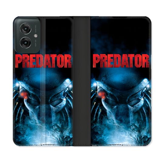Housse cuir portefeuille Pour Motorola G55 5G Predator Affiche