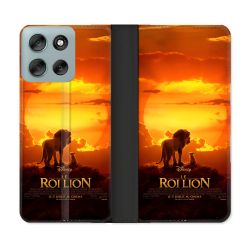 Housse cuir portefeuille Pour Motorola G56 5G Le Roi Lion Affiche