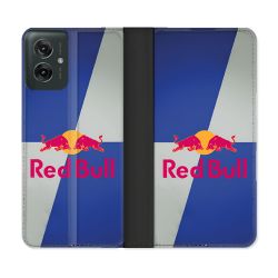 Housse cuir portefeuille Pour Motorola G55 5G Red Bull Classique