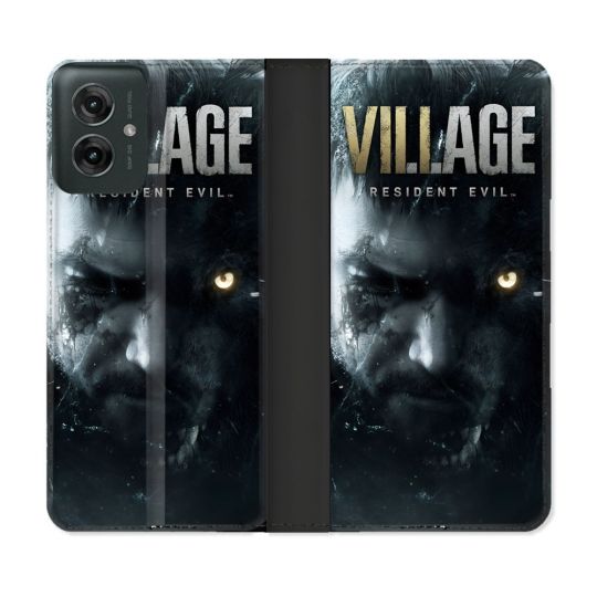 Housse cuir portefeuille Pour Motorola G55 5G Resident Evil
