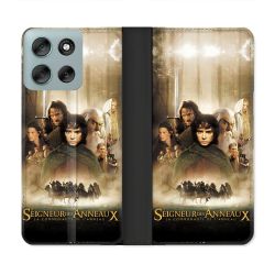 Housse cuir portefeuille Pour Motorola G56 5G Le seigneur Des Anneaux Affiche