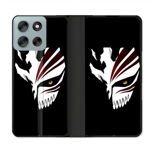 Housse cuir portefeuille Pour Motorola G56 5G Manga Bleach Masque