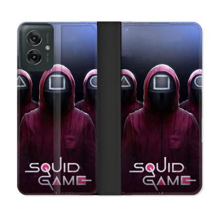 Housse cuir portefeuille Pour Motorola G55 5G Squid Game