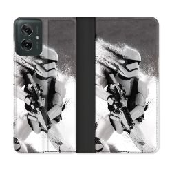 Housse cuir portefeuille Pour Motorola G55 5G Star Wars - Trooper