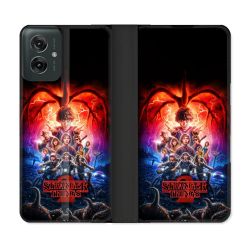 Housse cuir portefeuille Pour Motorola G55 5G Stranger Things Affiche 2