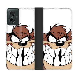 Housse cuir portefeuille Pour Motorola G55 5G Taz