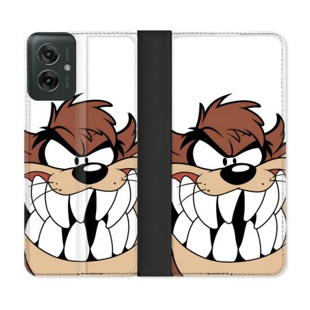 Housse cuir portefeuille Pour Motorola G55 5G Taz