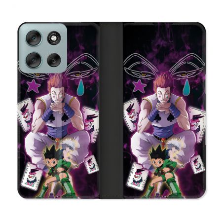 Housse cuir portefeuille Pour Motorola G56 5G Manga Hunter X Hunter Hisoka
